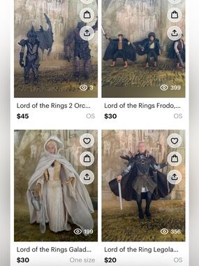 Lord of the Rings Vinyl Figure lot of 7